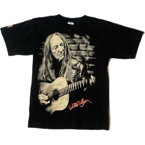 Willie Nelson 2015 Franks Brothers Austin Texas Short Sleeve Shirt Adult Size M